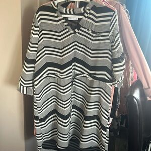 Reitmans Black and White Long sleeve dress